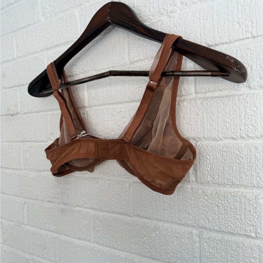 BNWT Maison Lejaby Paris Brown Ombrage M0015 - Cocoa Lace Bra 34D - Picture 10 of 10